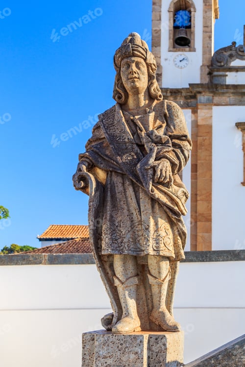 Preview: Statue Of The Prophet Sculpted By Aleijadinho In Front Of The Church Of The Sanctuary Of Bom Jesus
