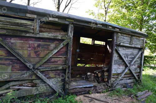 Preview: Wood Storage Building For Storing Cut Wood.