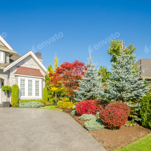 Preview: Luxury House At Sunny Day In Vancouver, Canada.