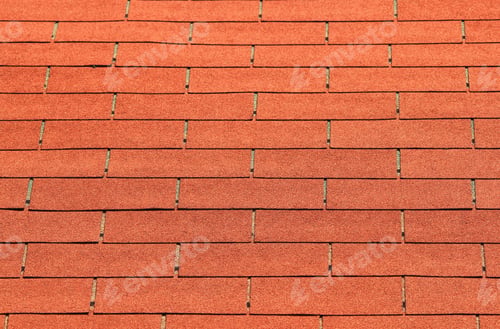 Preview: The Roof On A Red Barn Is Composed Out Of A Multitude Of Shingles. With Patterns, Shapes And
