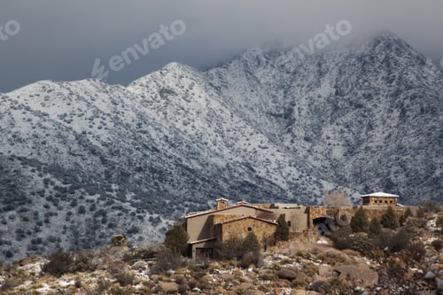 Preview: Mountains Outdoors With Snow And Clouds