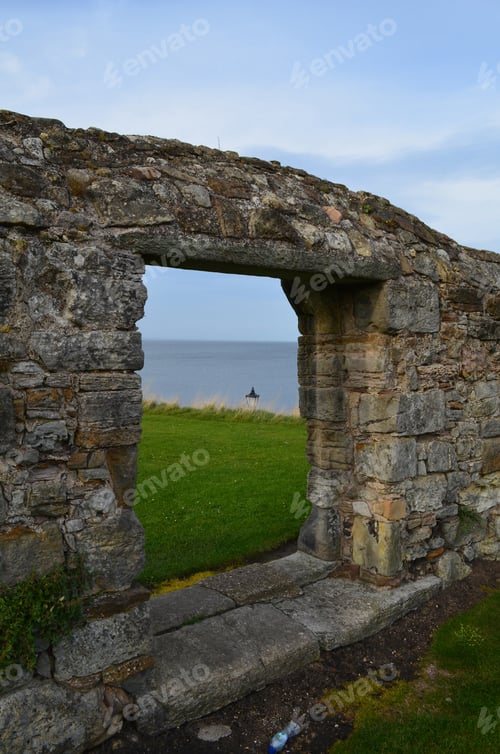 Preview: Looking Out The Window Of The Castle At St Andrews.