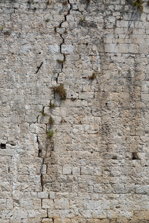 Preview: Wall Of An Old Fort. Texture. Stone, Crack.