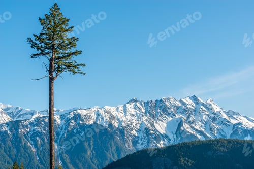 Preview: View Of Mountain Road In British Columbia, Canada.