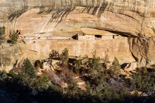 Preview: View Of One Of The Many Cliff Dwellings In Mesa Verde National Park,