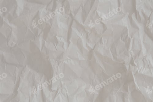Preview: Crumpled White Paper Texture for Use as Background
