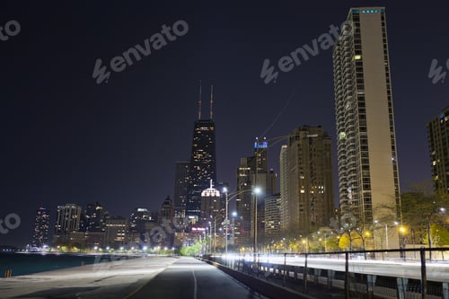 Preview: City Walkway In The Night