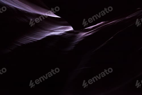 Preview: Dark Slot Canyon With Hot Spots, For Background