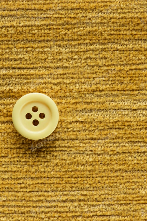 Preview: Pale Yellow Button On A Yellow Gold Background Fabric Swatch