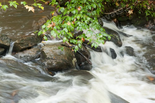 Preview: Cascades Around Rocks Outdoors In Nature