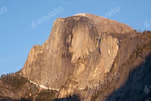 Preview: Half Dome In The Evening With Sunlight And Shadow