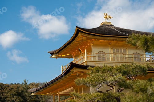Preview: Kinkakuji Golden Pavilion Temple In Kyoto.