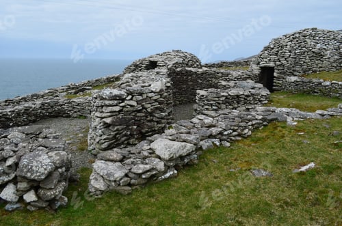 Preview: Large Collection Of Intact Beehive Huts In Ireland.
