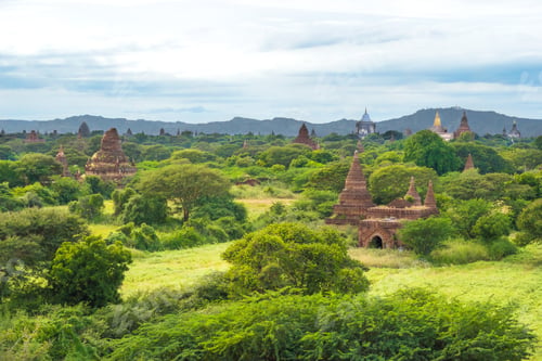 Preview: Bagan, Myanmar - Wide View Of Bagan And Of A Lot Of Buddhist Temples