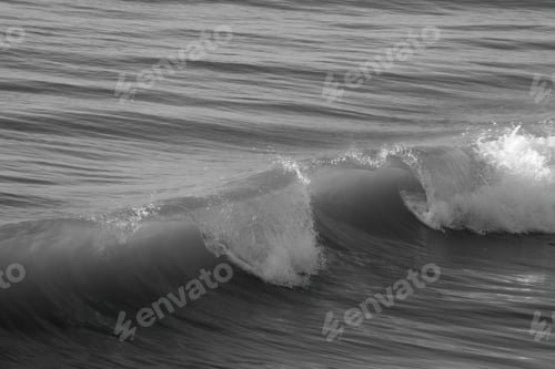 Preview: Ocean Waves In Black And White
