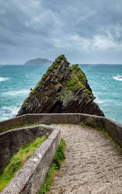 Preview: Dunquin Harbour On The Dingle Peninsula On The South West Coast Of Ireland During An Autumn Storm