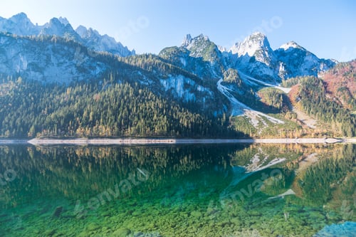 Preview: Beautiful Day View Of Vorderer Gosausee Lake - Gosau, Austria