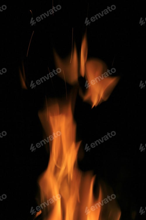 Preview: Fire And Flame Background - Colorful Abstract Art - Hot Heat