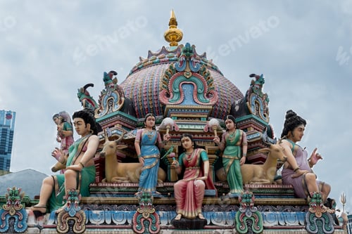 Preview: Singapore, November 2017 - Photo Of Some Beautiful Hindu Sculptures At Sri Mariamman, A Hindu