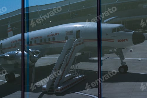 Preview: Jfk Airport, Queens Ny - September 03 2019: Lockheed Connie Used As A Cocktail Lounge Today At The