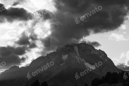 Preview: Mountain With Snow And A Cloud On Top