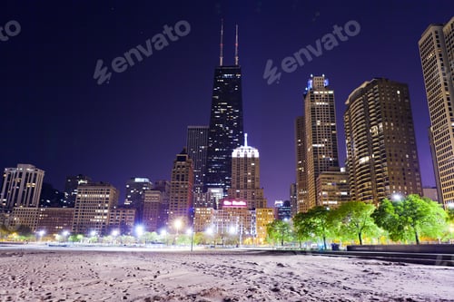 Preview: Chicago Lake Shore Drive At Night