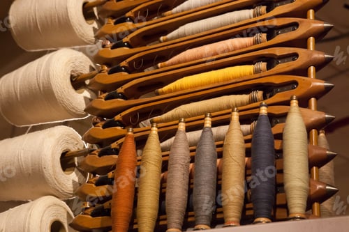 Preview: Colored Thread On Bobbins