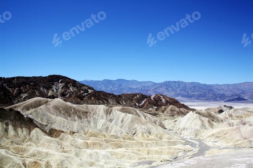 Preview: View Of Death Valley California Rock Formations From Zabriskie Point
