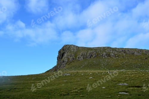 Preview: Beautiful Cliffs And Hills On Skye In Scotland.