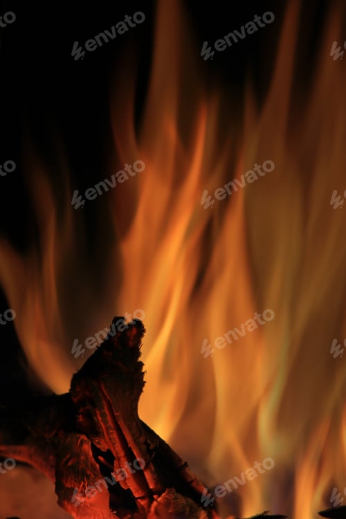 Preview: Fire And Flame - Hot Color Background -