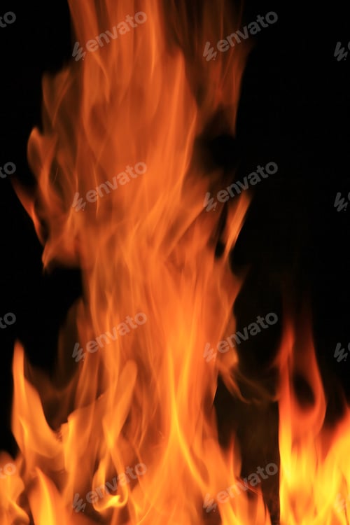 Preview: Fire And Flame Background - Colorful Abstract Art - Hot Heat