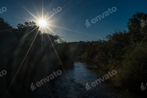 Preview: Sunset At Iguazu Falls Seen From The Argentinian Side - Puerto Iguazu, Argentina