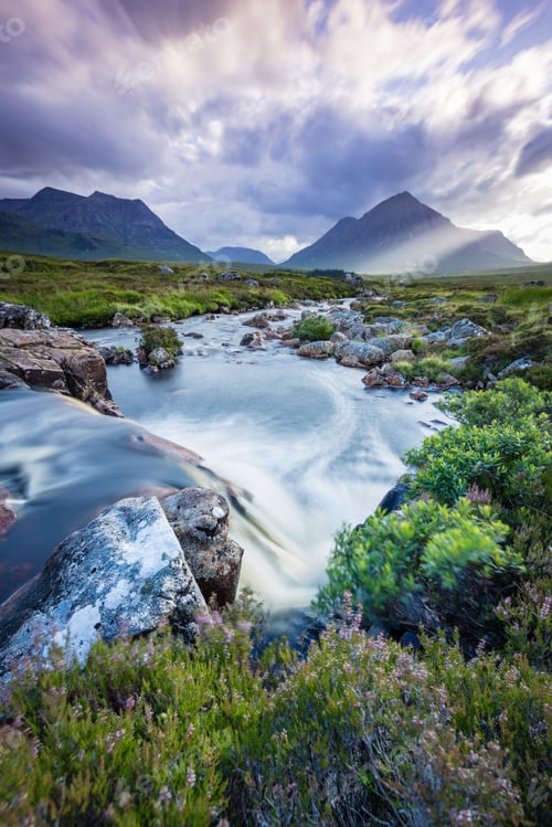 Preview: The River Coupall As It Flows Towards The Valley Of Glencoe In The Argyll Region Of The Highlands