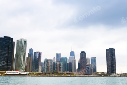Preview: Dark Clouds On Finance District In Chicago
