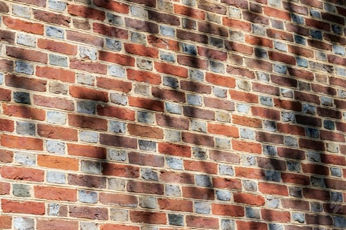 Visualização: Fundo de padrão de parede de tijolos antigos