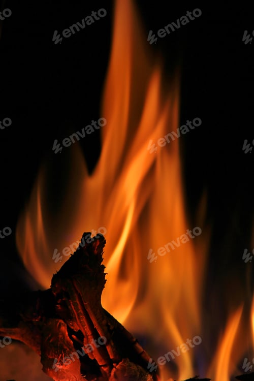 Preview: Fire And Flame - Hot Color Background -