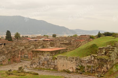 Preview: Pompeii Frozen In Time With Excavated Ruins In Italy.