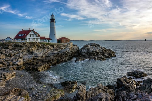 Preview: Portland Head Light Is A Historic Lighthouse In Cape Elizabeth, Maine.