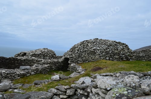 Preview: Collection Of Stone Beehive Huts Remaining Intact In Ireland.
