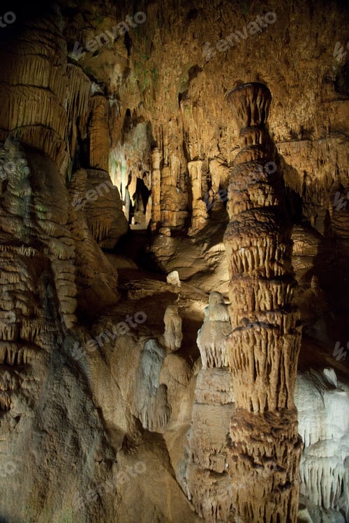 Preview: Cave With Stalagmites And Stalactites Under A Mountain In Virginia'S Shenandoah Valley