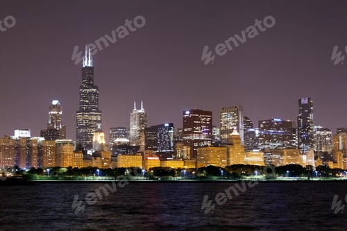 Preview: Financial District (Night View Chicago)