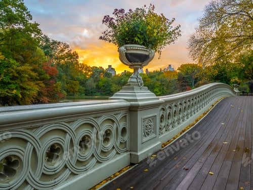 Preview: Bow Bridge In New York City, Central Park Manhattan