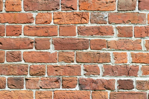 Preview: Red Brick Wall Background with Mortar