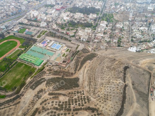 Preview: Aerial View Of Lima Peru During Winter.