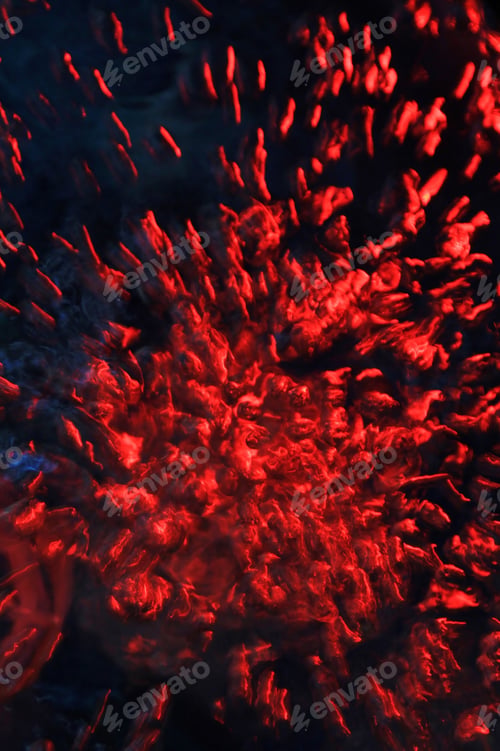 Preview: Rising Air Bubbles Of Color - Colorful Backgrounds - Red Burst Of Air