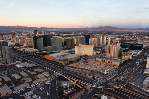 Preview: Las Vegas Nevada - December 14 : Aerial View Of The Famous Las Vegas Strip, December 14 2014 In Las