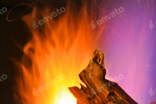 Preview: Fire And Flame - Hot Color Background -