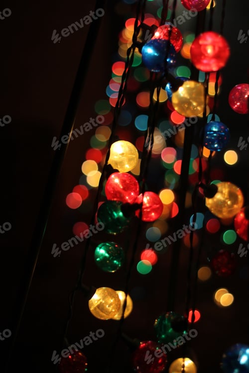 Preview: A Close Up Look At Isolated Multicolor Christmas Lights 5624