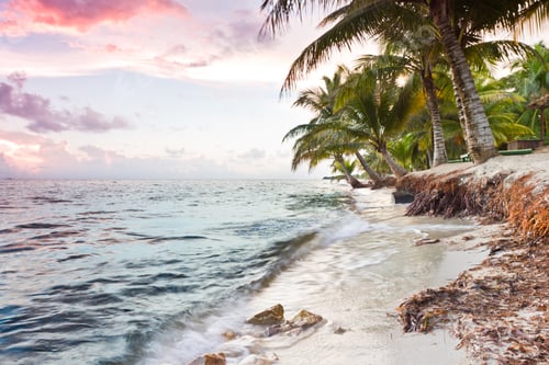 Preview: Beautiful Tranquil Beach Sun Rise In Southern Belize