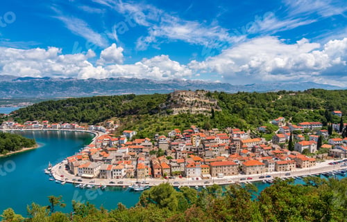 Preview: Colorful Old Village Of Novigrad In Istria County Of Croatia With Blue River And Harbor